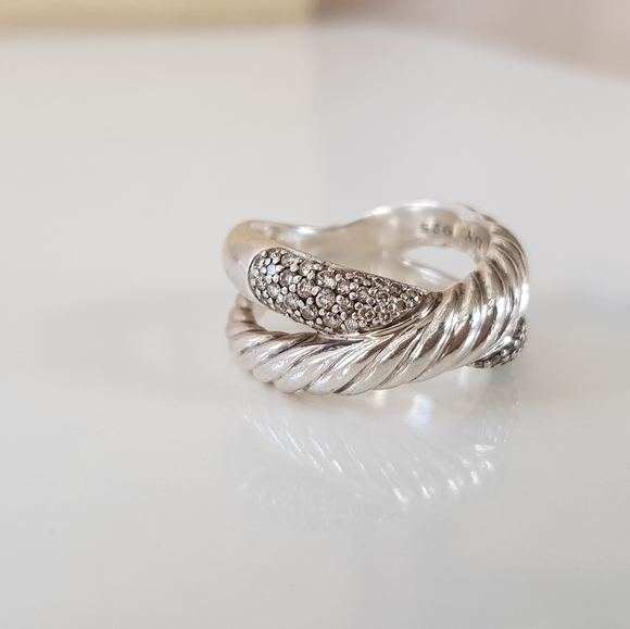 David Yurman Crossover X Diamond Ring - Picture 6 of 16